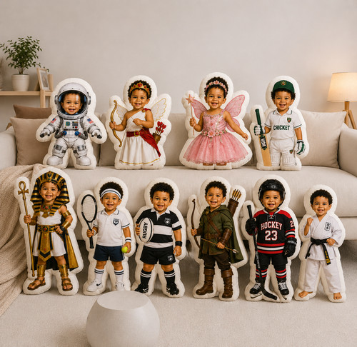 Personalised face doll - face, 3d