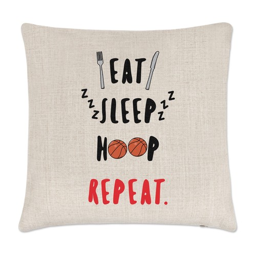Eat sleep hoop repeat linen - eat,